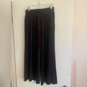 See and Be Seen Velvet Sparkle Wide Leg Pants- Size M